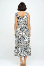 Bns Print Long Tank Dress | Mixtshop LLC
