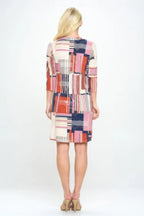 Hit Notch Neck Quarter Sleeve Dress | Mixtshop LLC