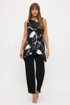 Bns Boat Neck Shark Bite Tank Tunic | Mixtshop LLC