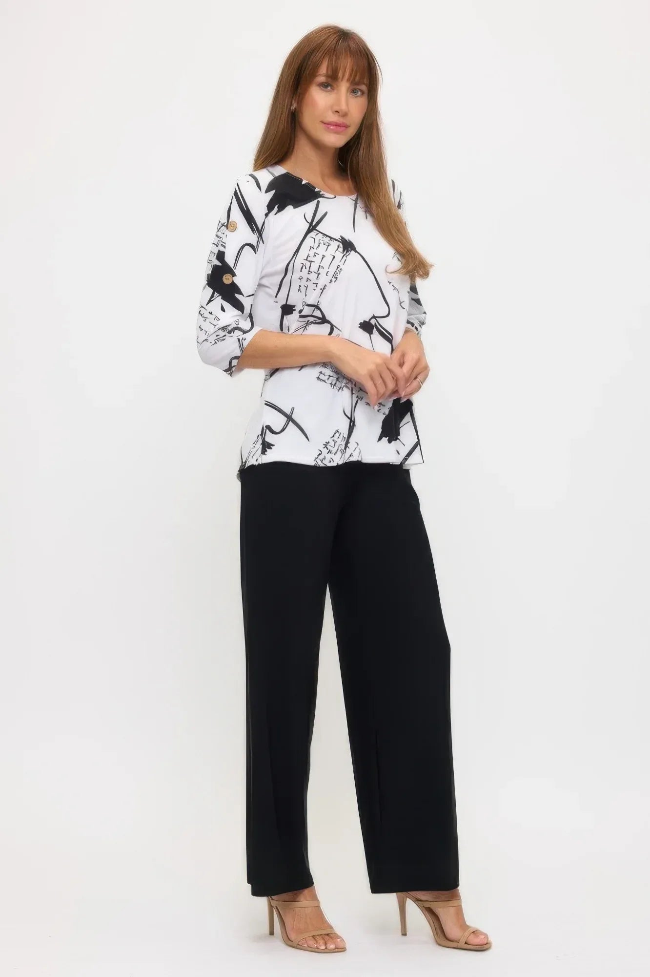 Hit Side Button Sleeve Top | Mixtshop LLC