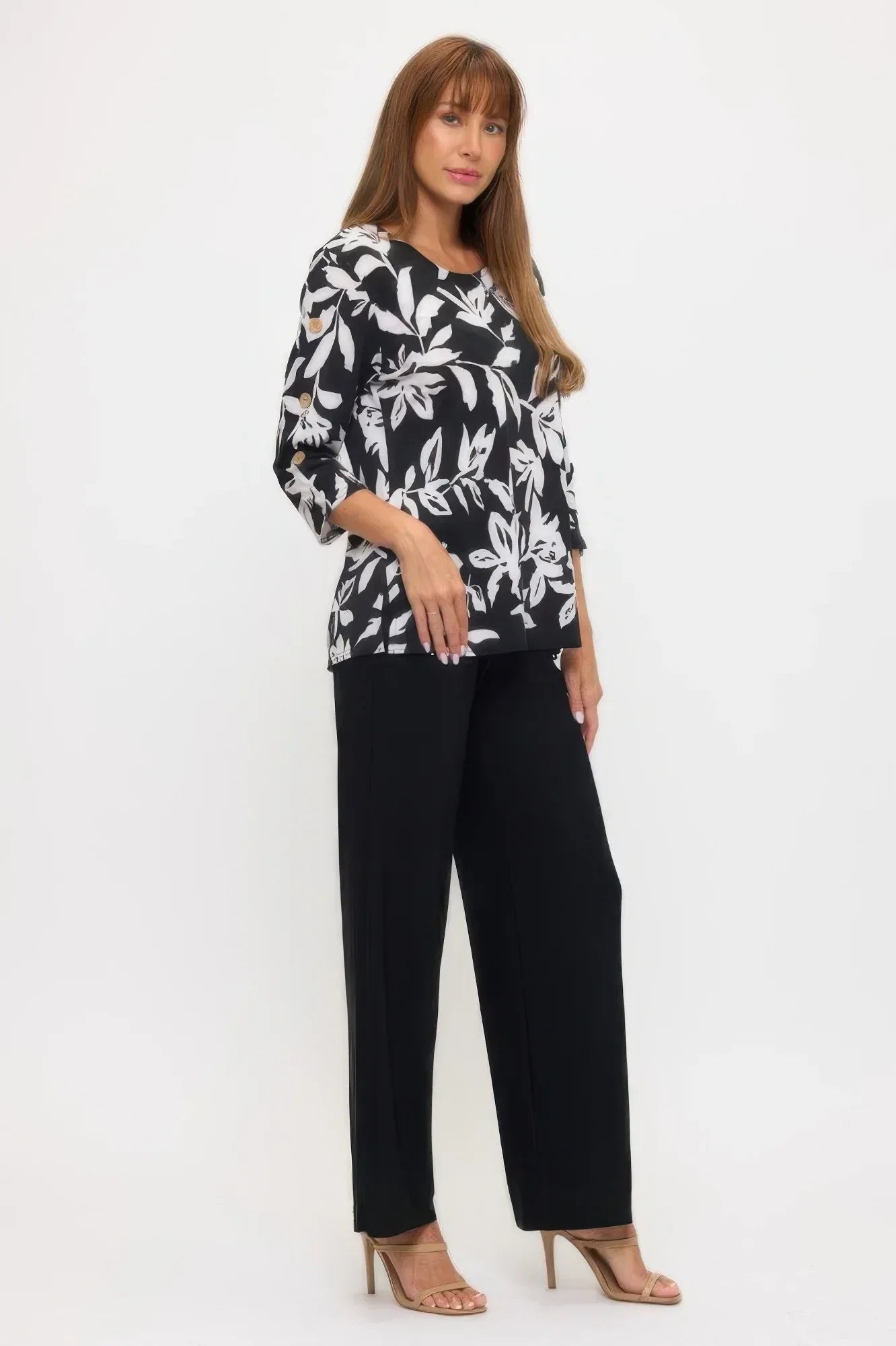 Hit Side Button Sleeve Top | Mixtshop LLC