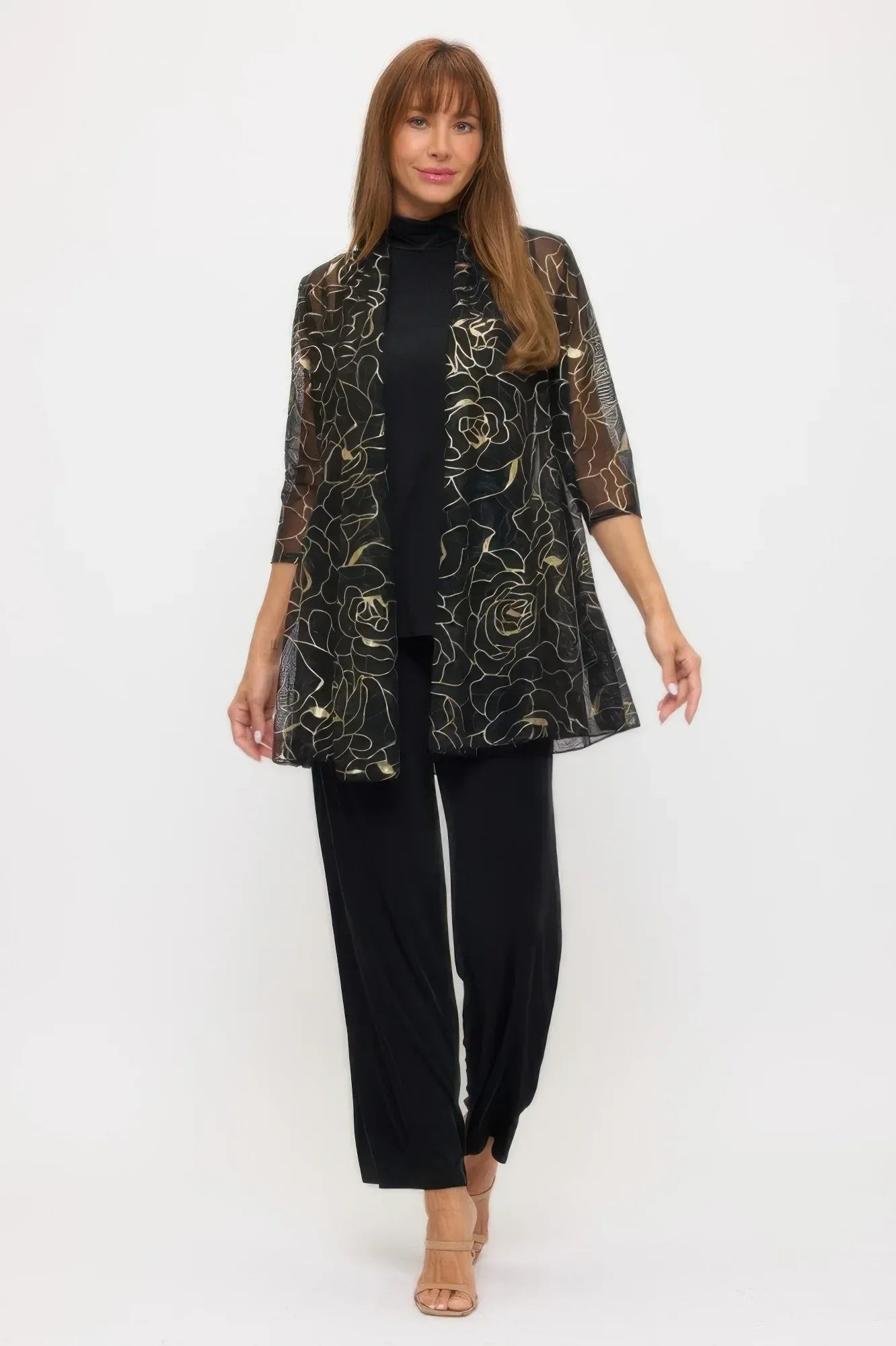 Plus Size Mesh Foil Princess Jacket | Mixtshop LLC