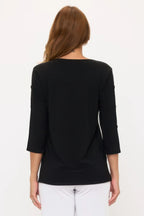 Hit Side Button Sleeve Top | Mixtshop LLC