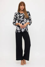 Plus Size Hit Side Button Sleeve Top | Mixtshop LLC