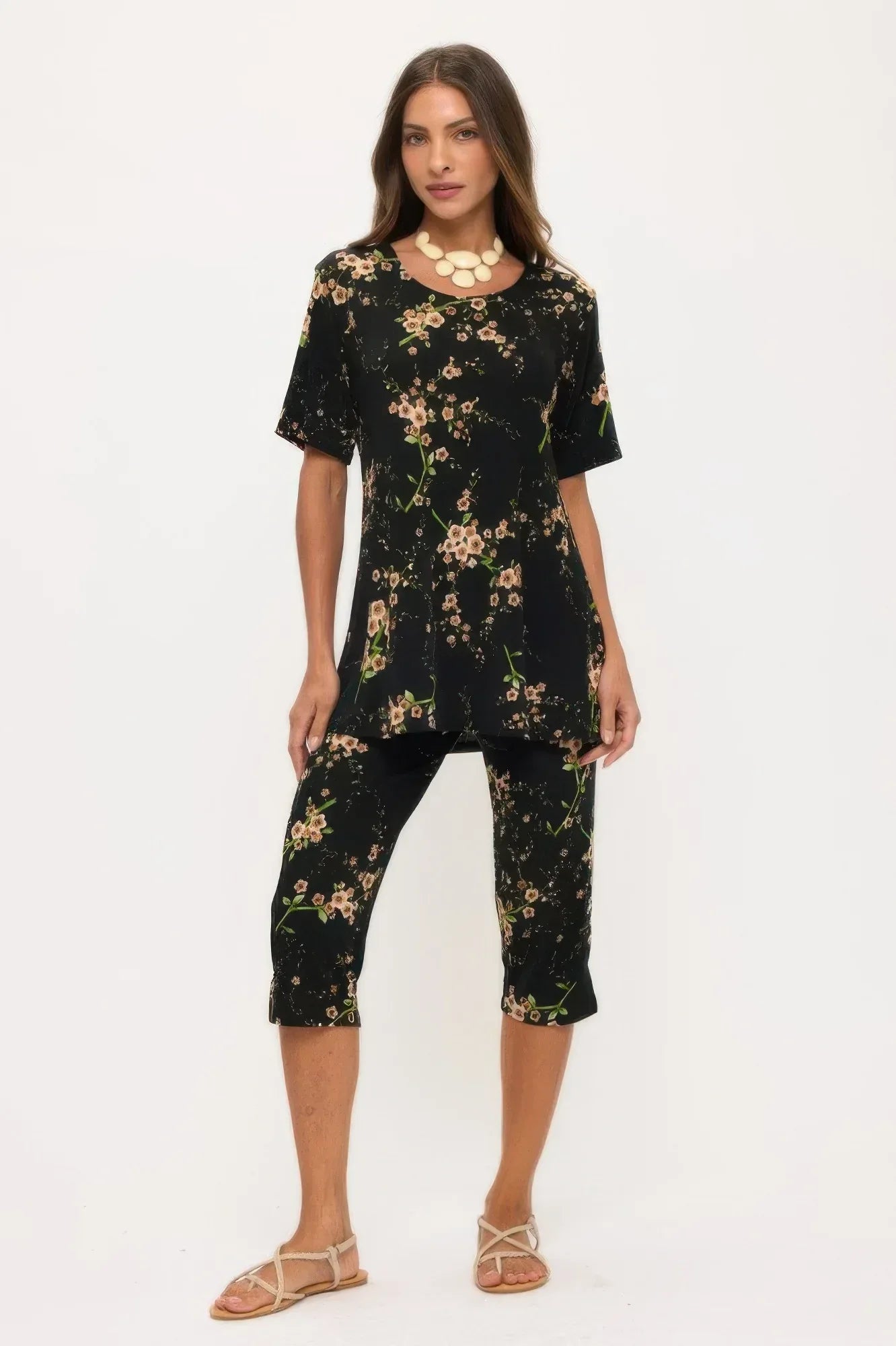 Plus Size Bns Capri Pants Set | Mixtshop LLC