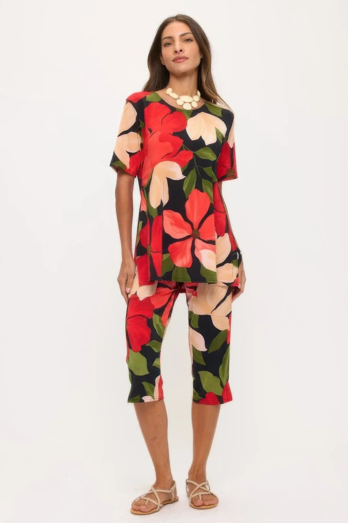 Plus Size Bns Capri Pants Set | Mixtshop LLC