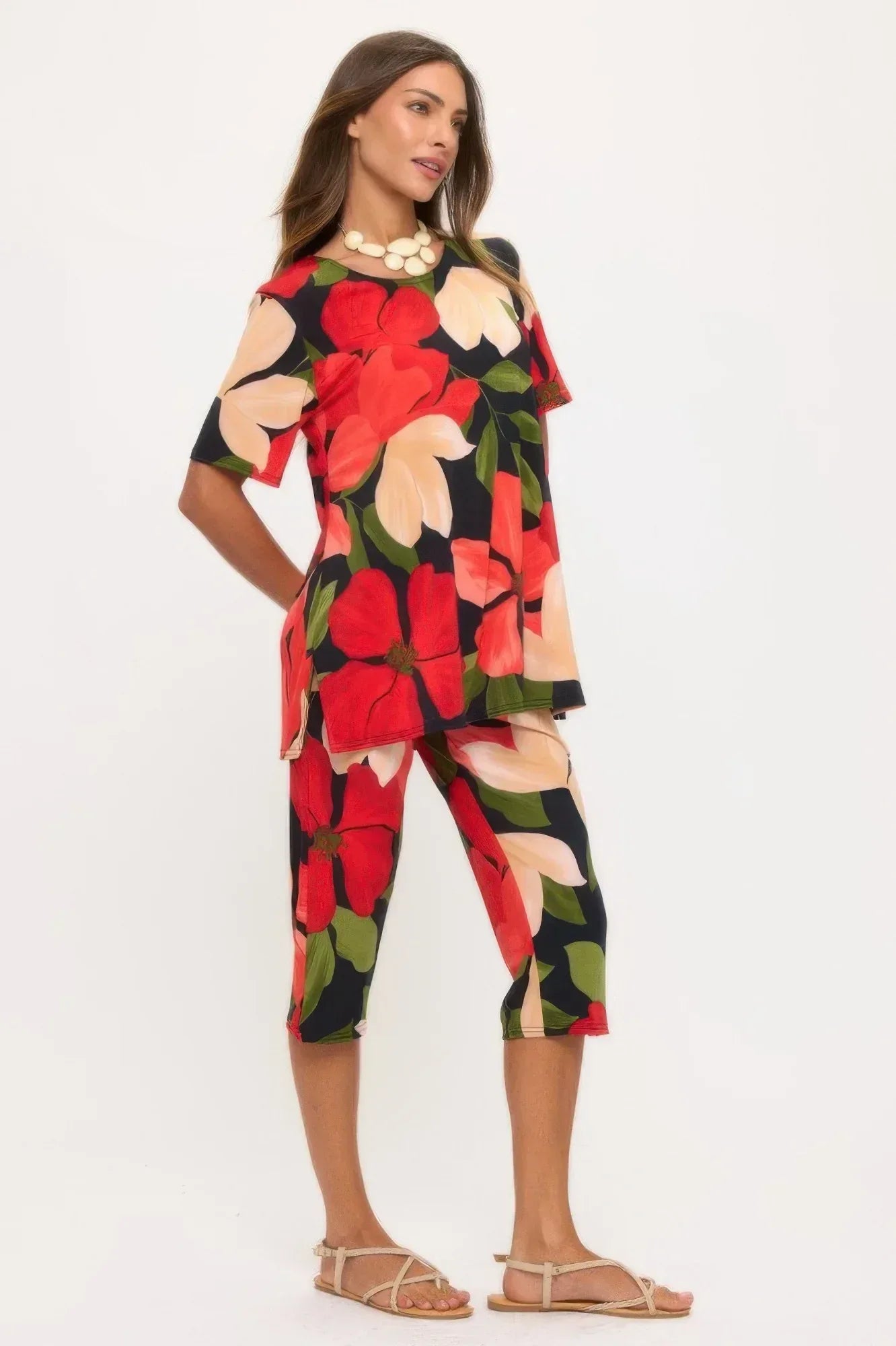 Plus Size Bns Capri Pants Set | Mixtshop LLC