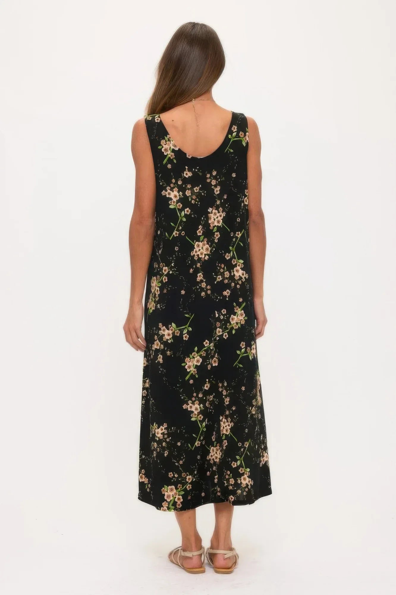 Print Bns Tank Long Dress | Mixtshop LLC