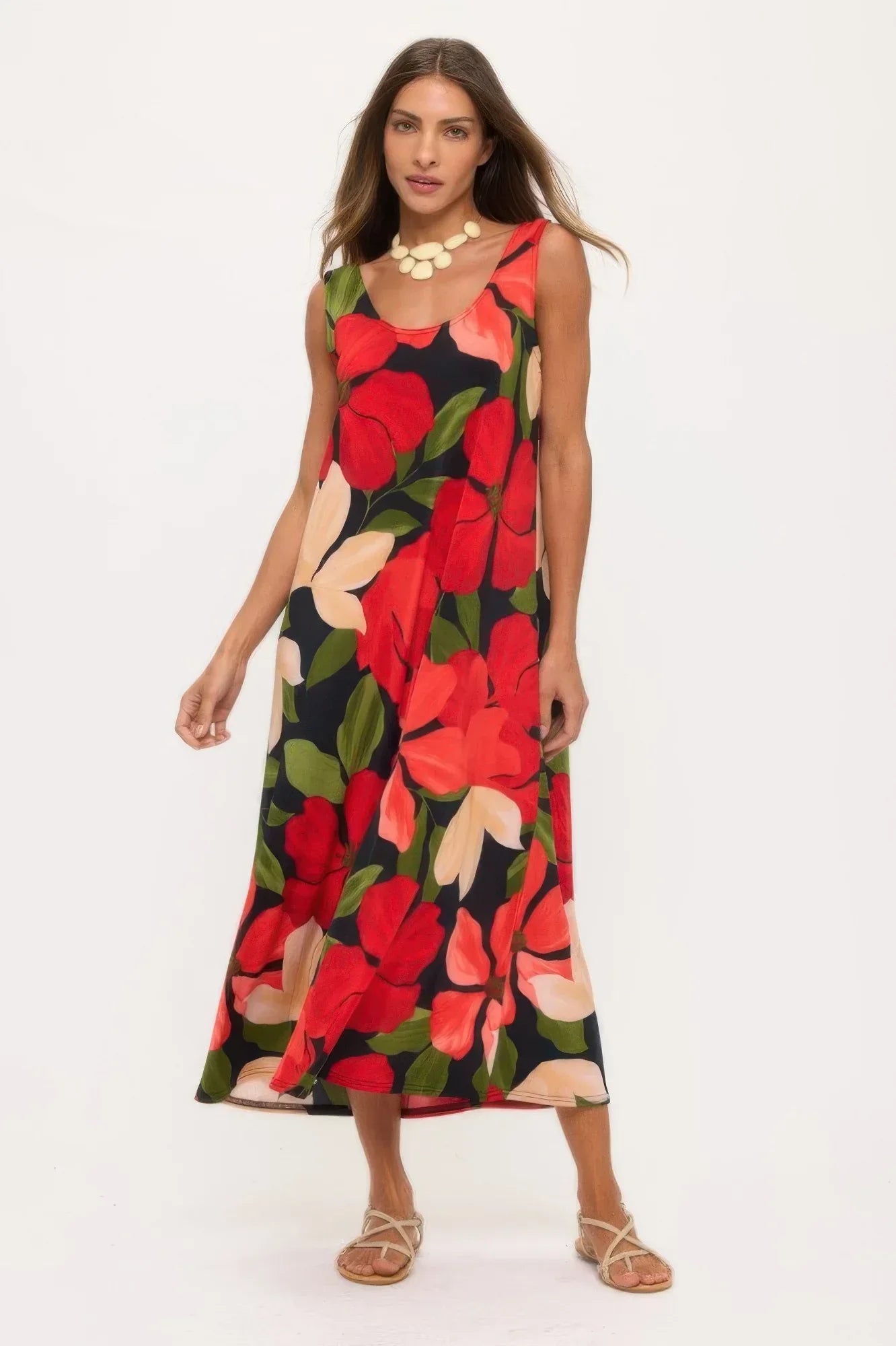 Print Bns Tank Long Dress | Mixtshop LLC