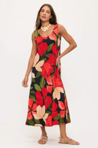Print Bns Tank Long Dress | Mixtshop LLC