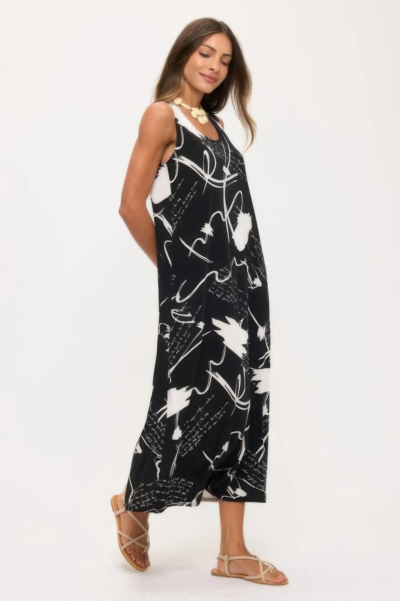 Print Bns Tank Long Dress | Mixtshop LLC