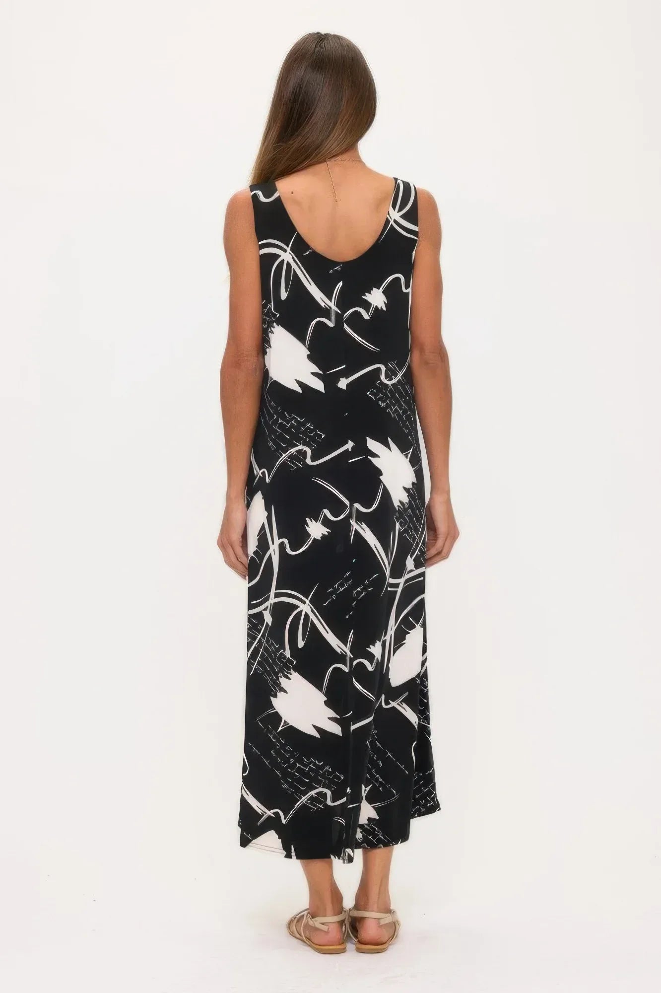 Print Bns Tank Long Dress | Mixtshop LLC