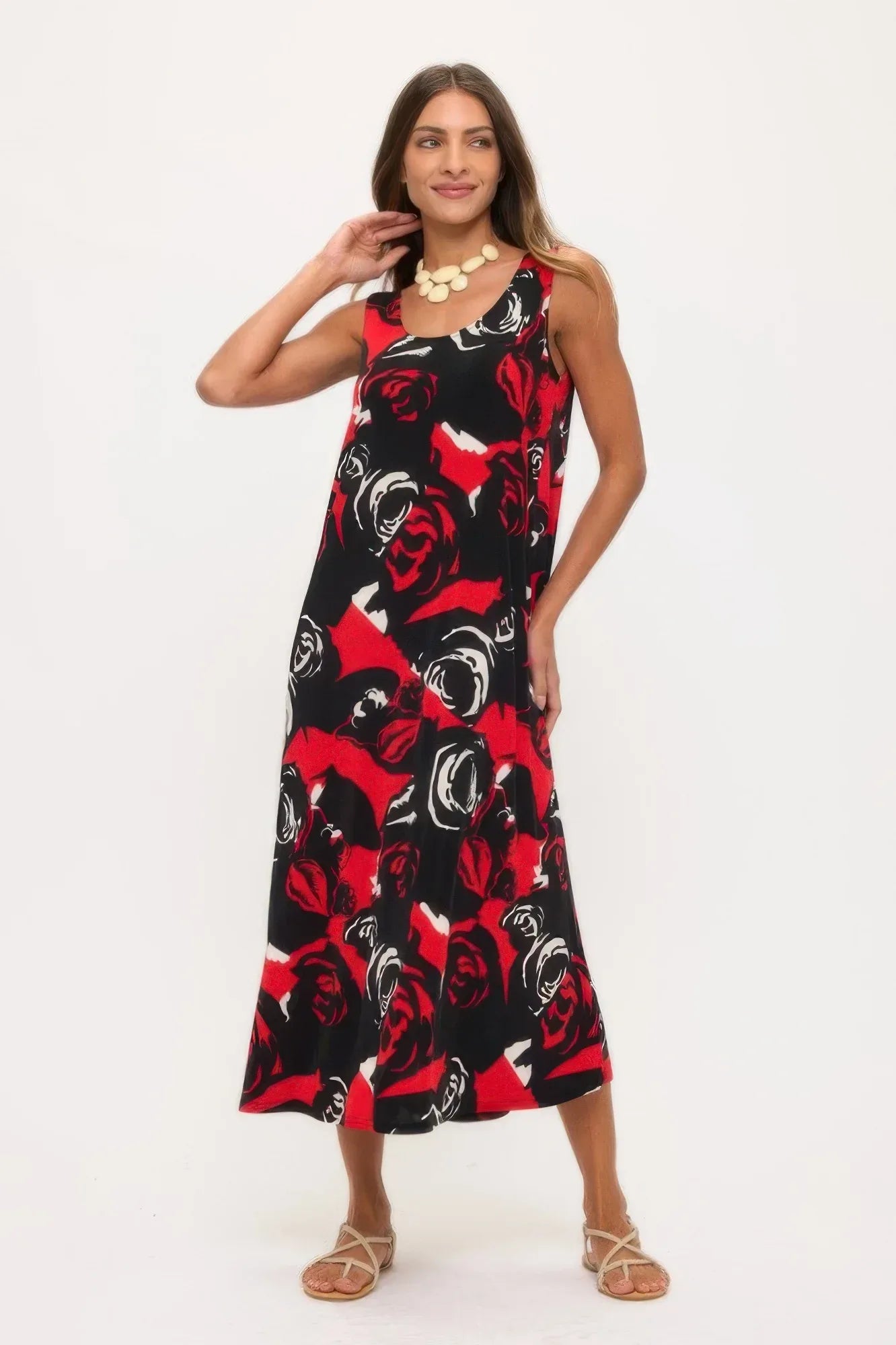 Print Bns Tank Long Dress | Mixtshop LLC