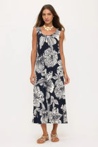Print Bns Tank Long Dress | Mixtshop LLC