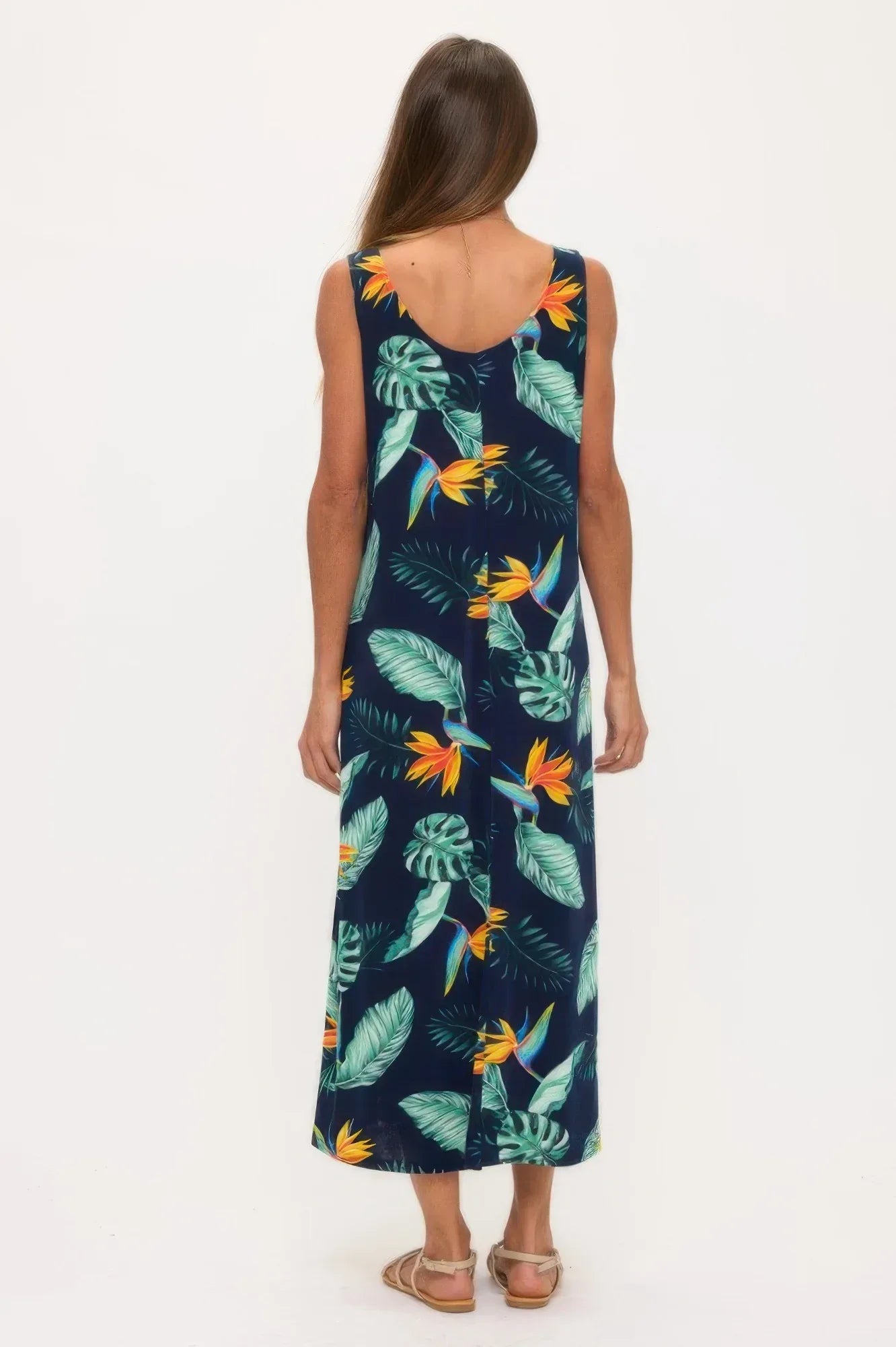 Print Bns Tank Long Dress | Mixtshop LLC