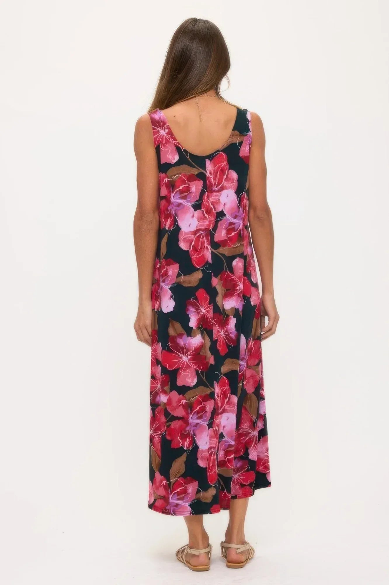 Print Bns Tank Long Dress | Mixtshop LLC
