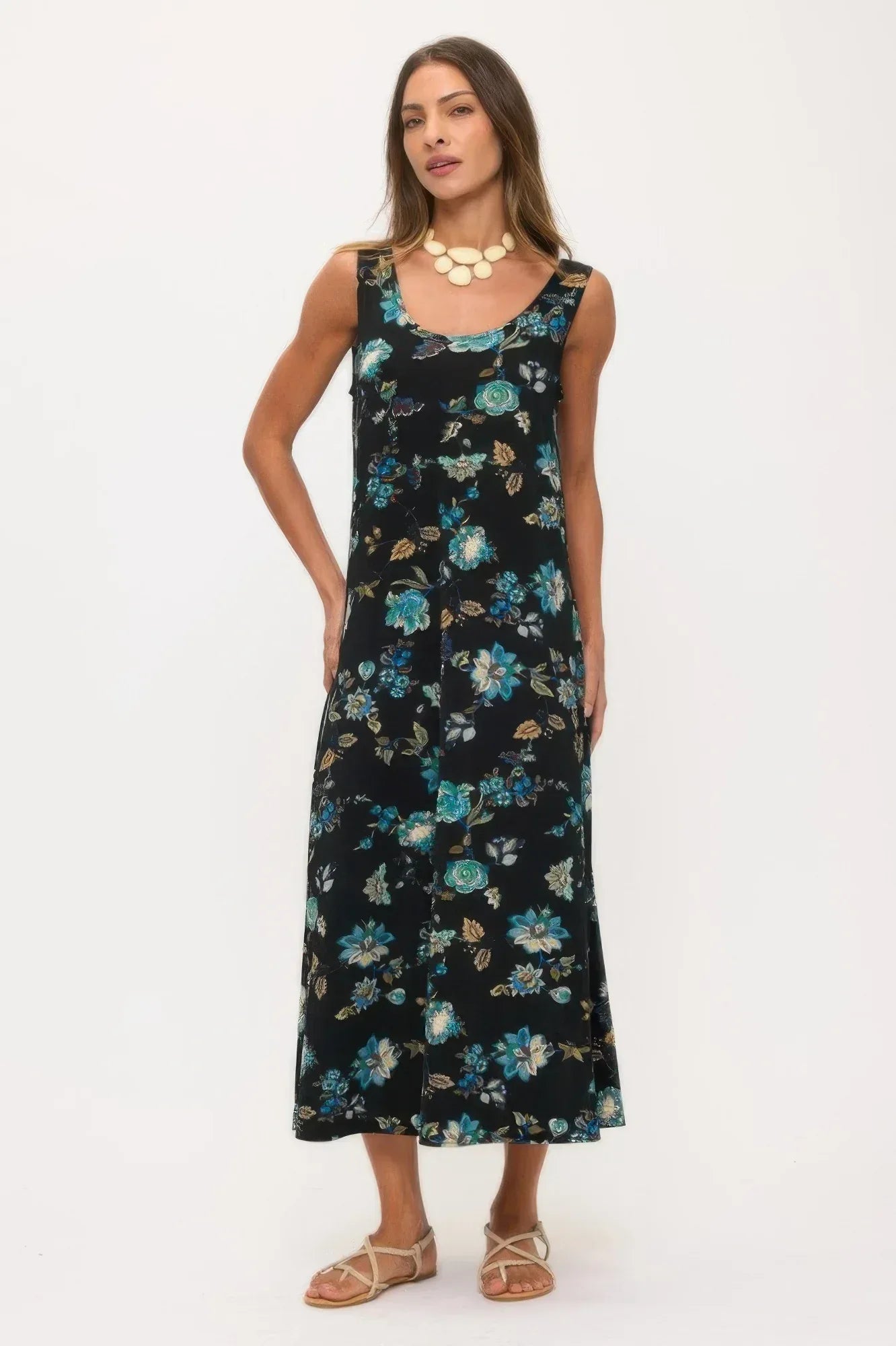 Print Bns Tank Long Dress | Mixtshop LLC