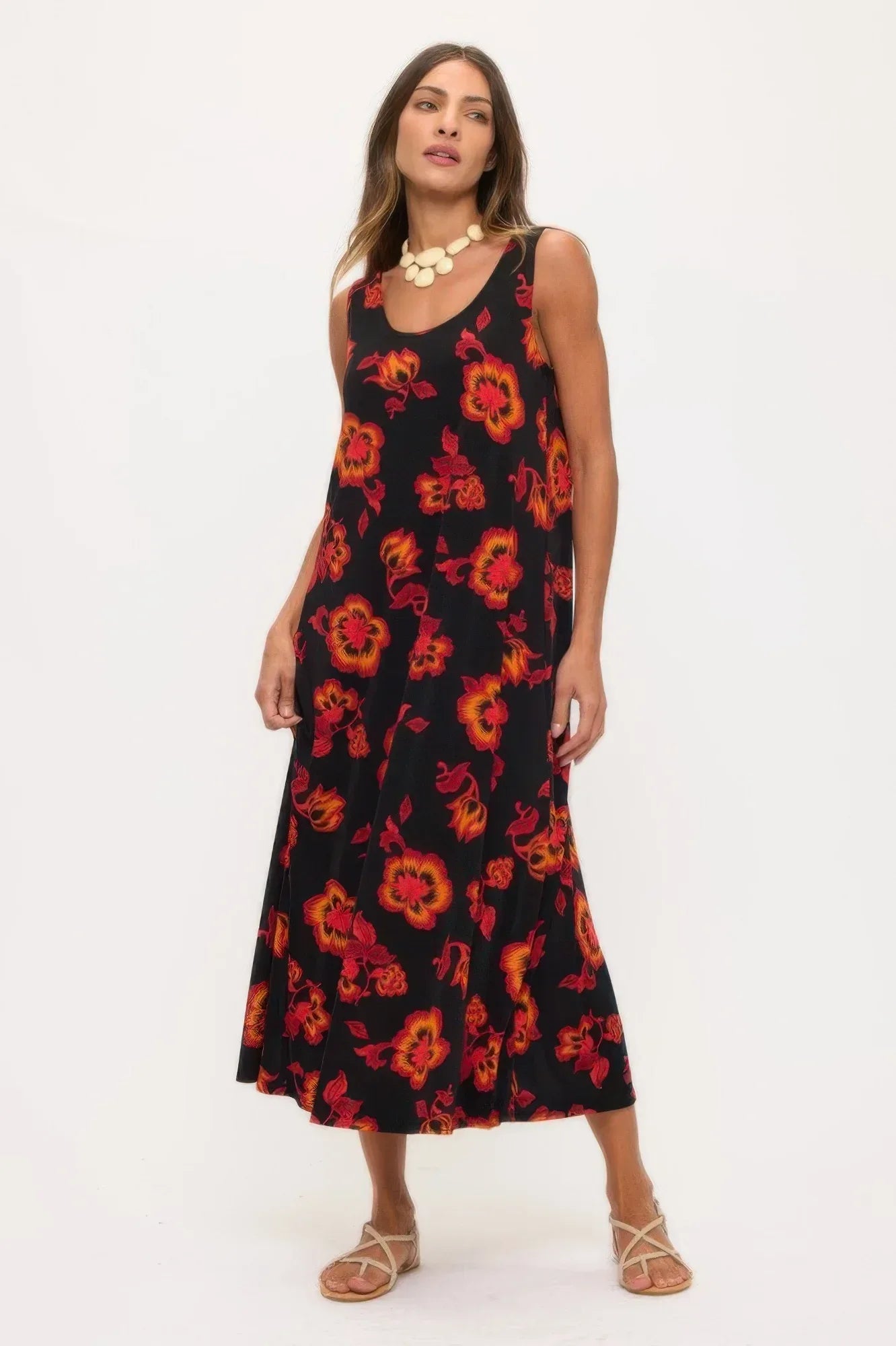 Print Bns Tank Long Dress | Mixtshop LLC