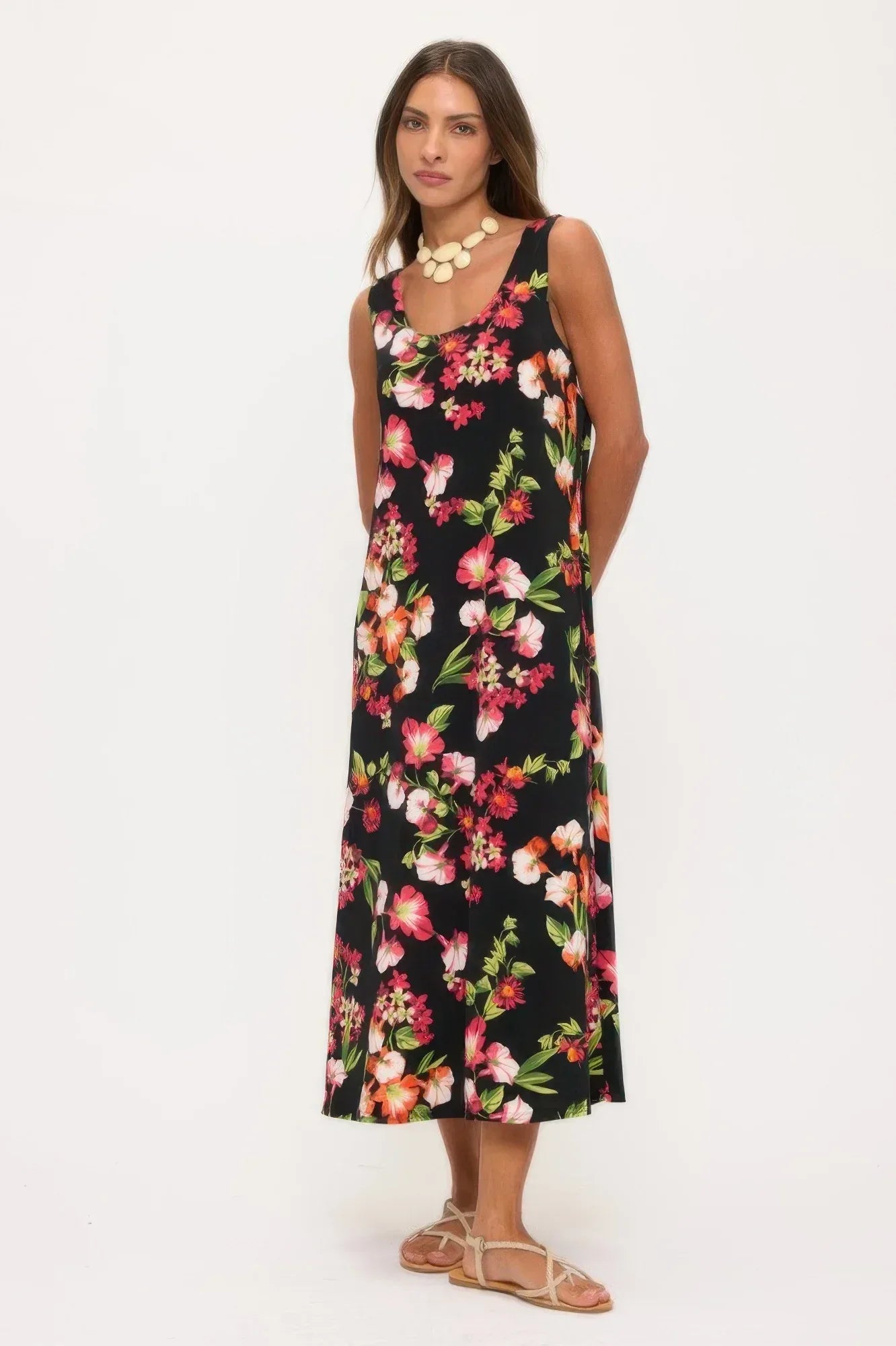 Print Bns Tank Long Dress | Mixtshop LLC