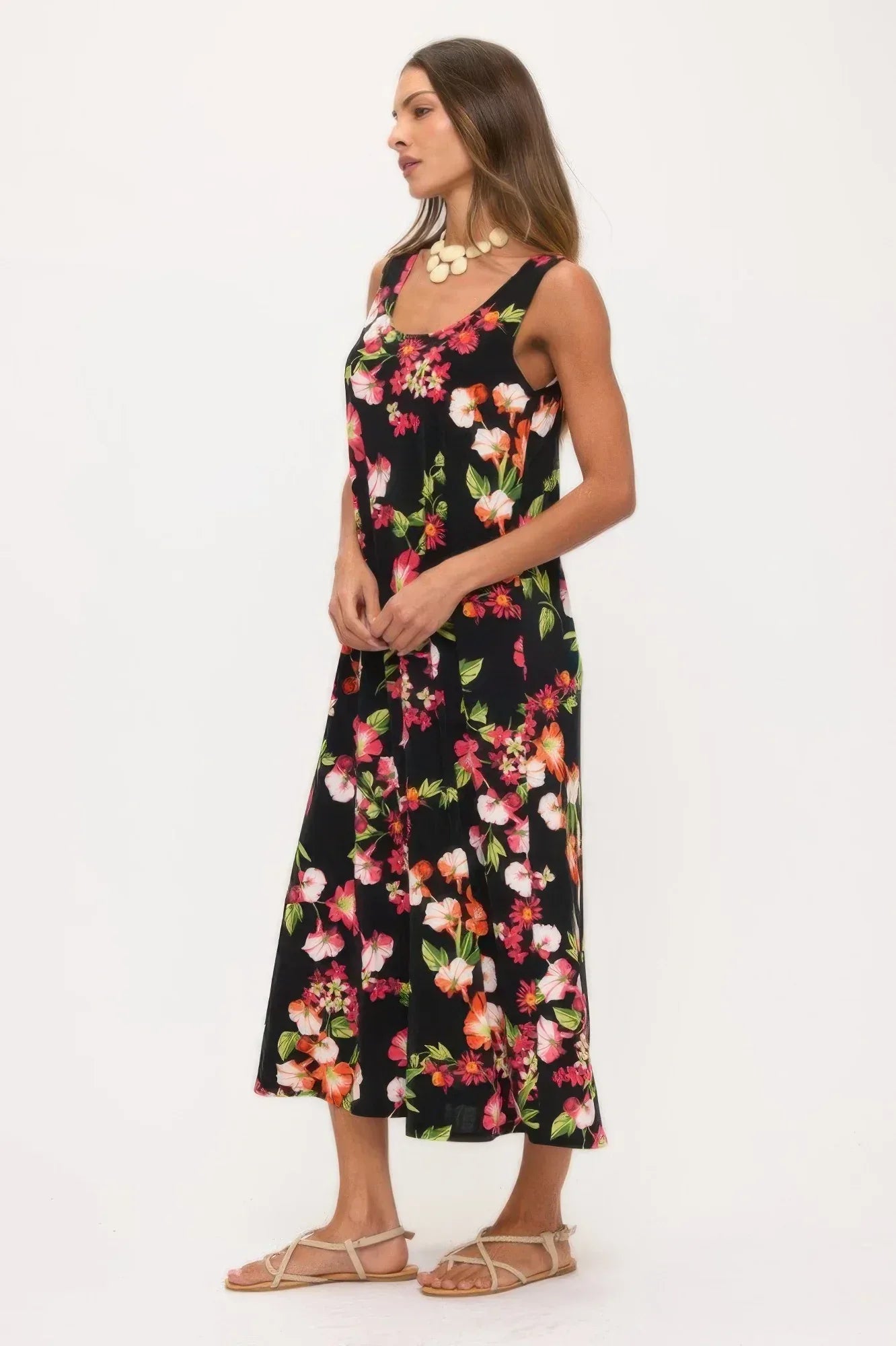 Print Bns Tank Long Dress | Mixtshop LLC
