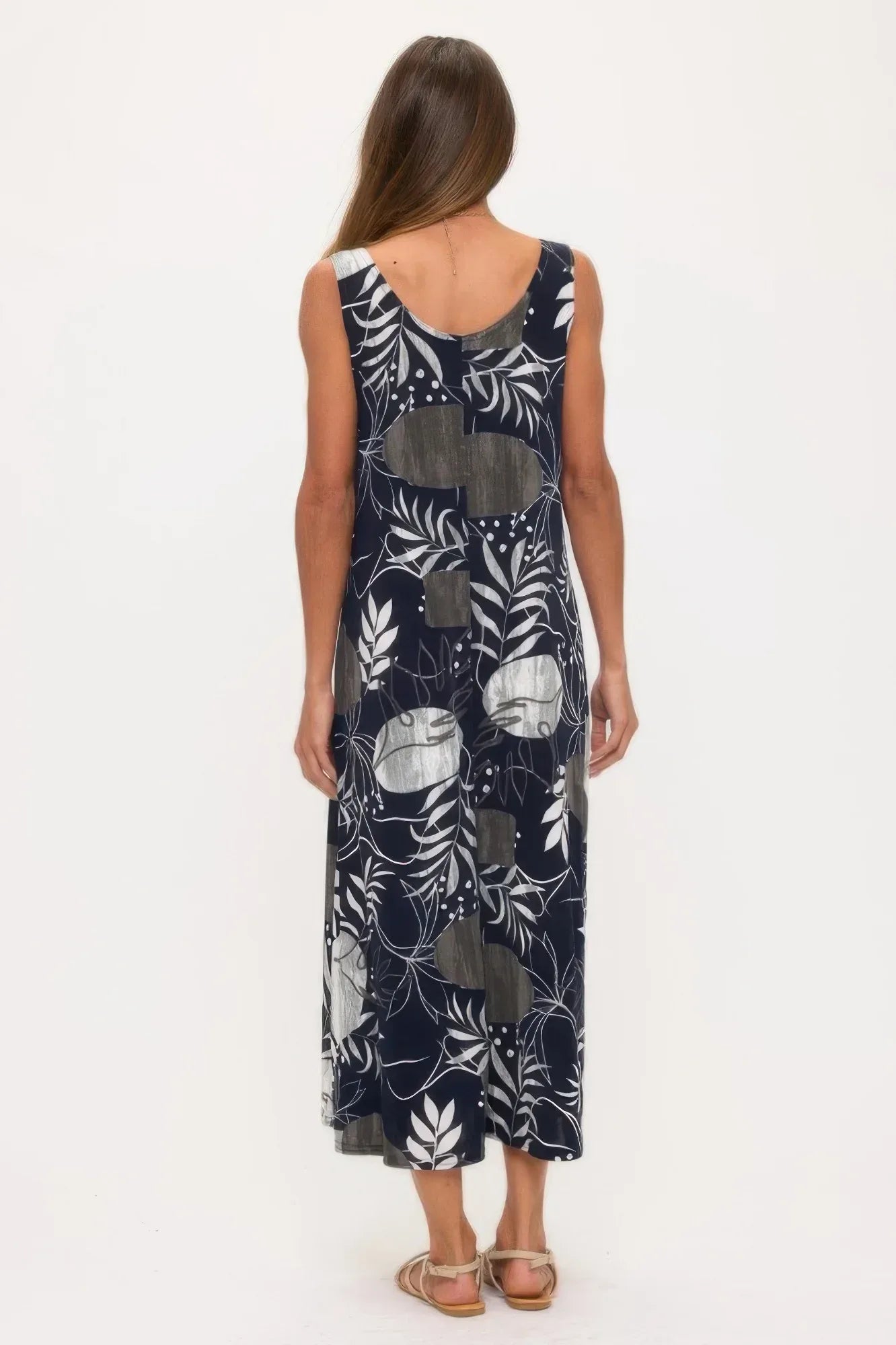 Print Bns Tank Long Dress | Mixtshop LLC