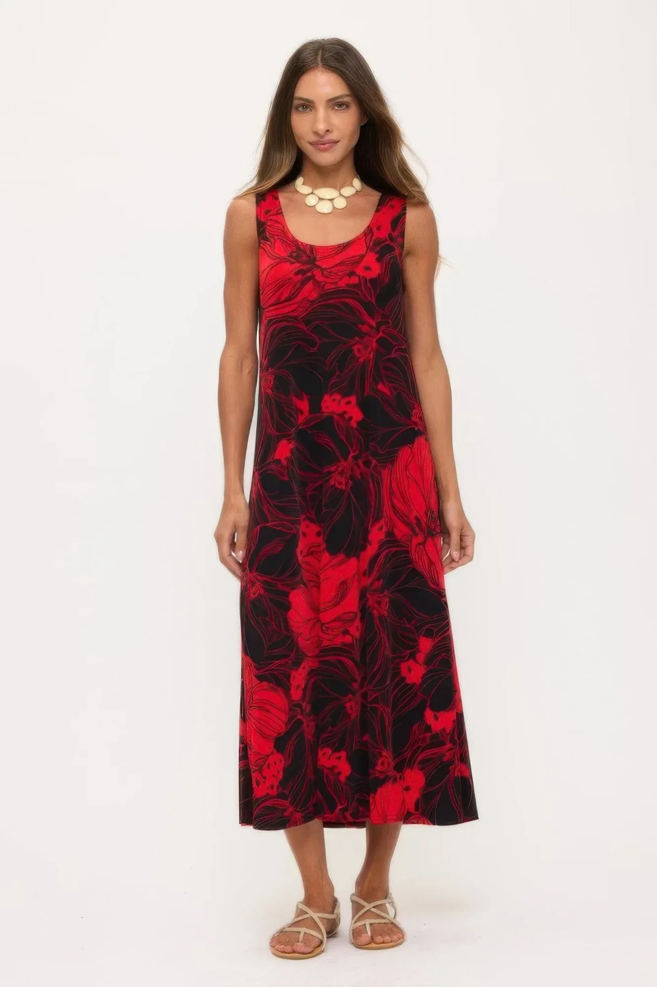 Print Bns Tank Long Dress | Mixtshop LLC