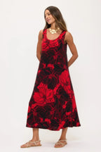 Print Bns Tank Long Dress | Mixtshop LLC