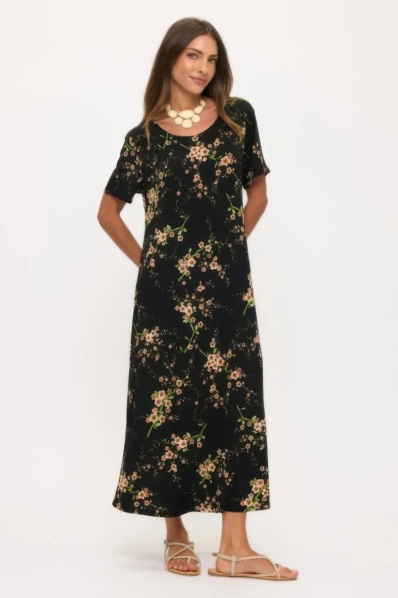 Print Bns Long Dress | Mixtshop LLC Main image
