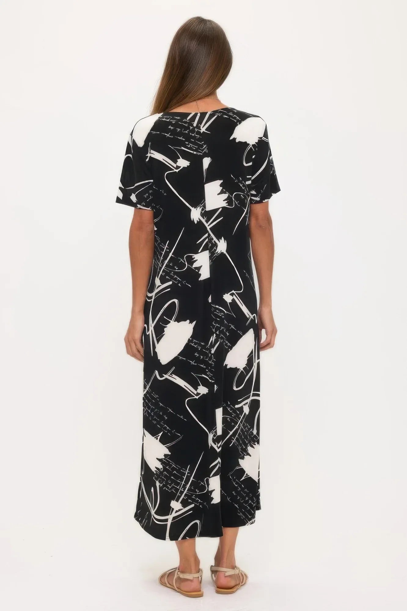 Print Bns Long Dress | Mixtshop LLC