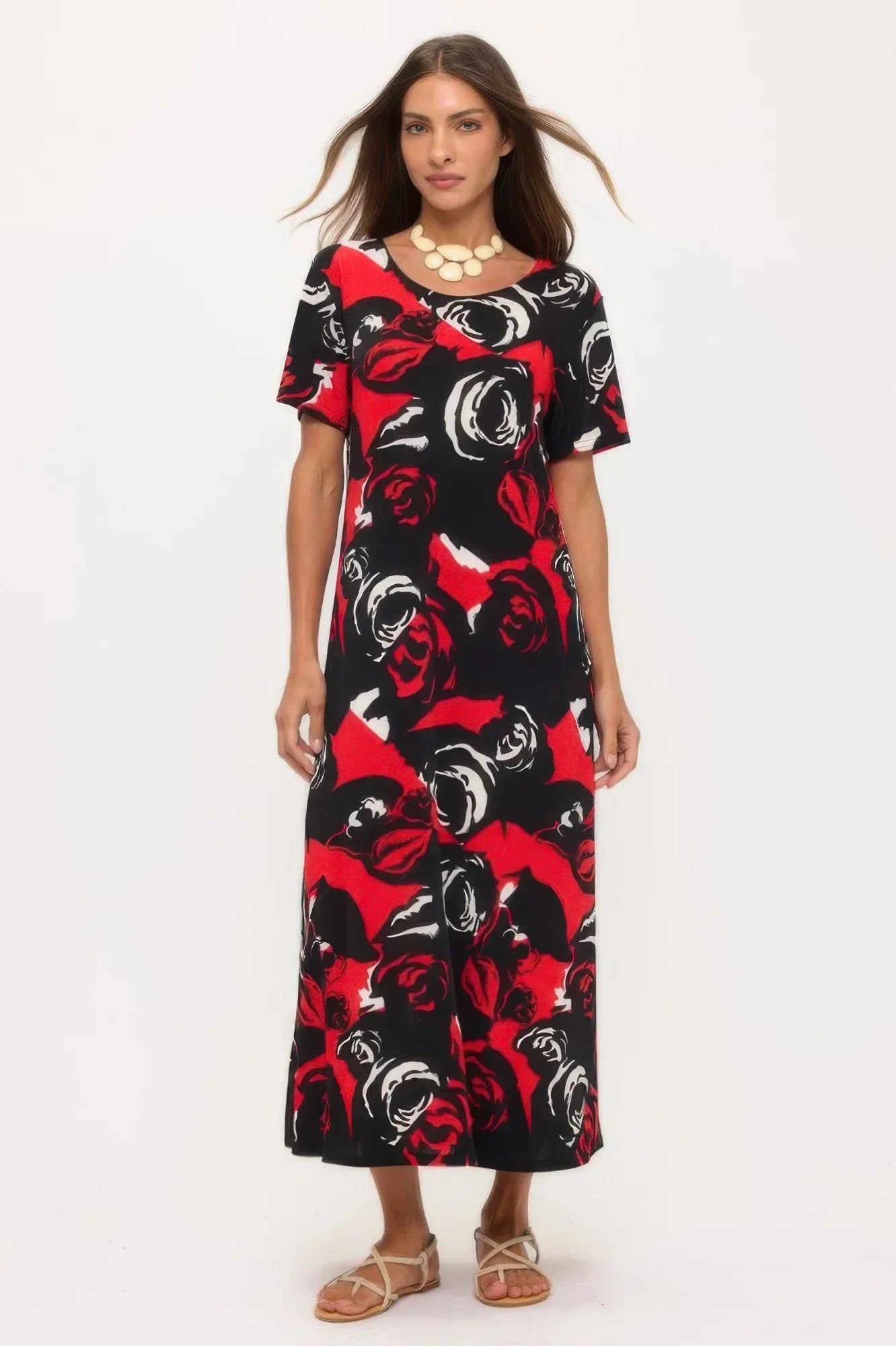 Print Bns Long Dress | Mixtshop LLC Main image
