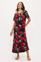 Print Bns Long Dress | Mixtshop LLC