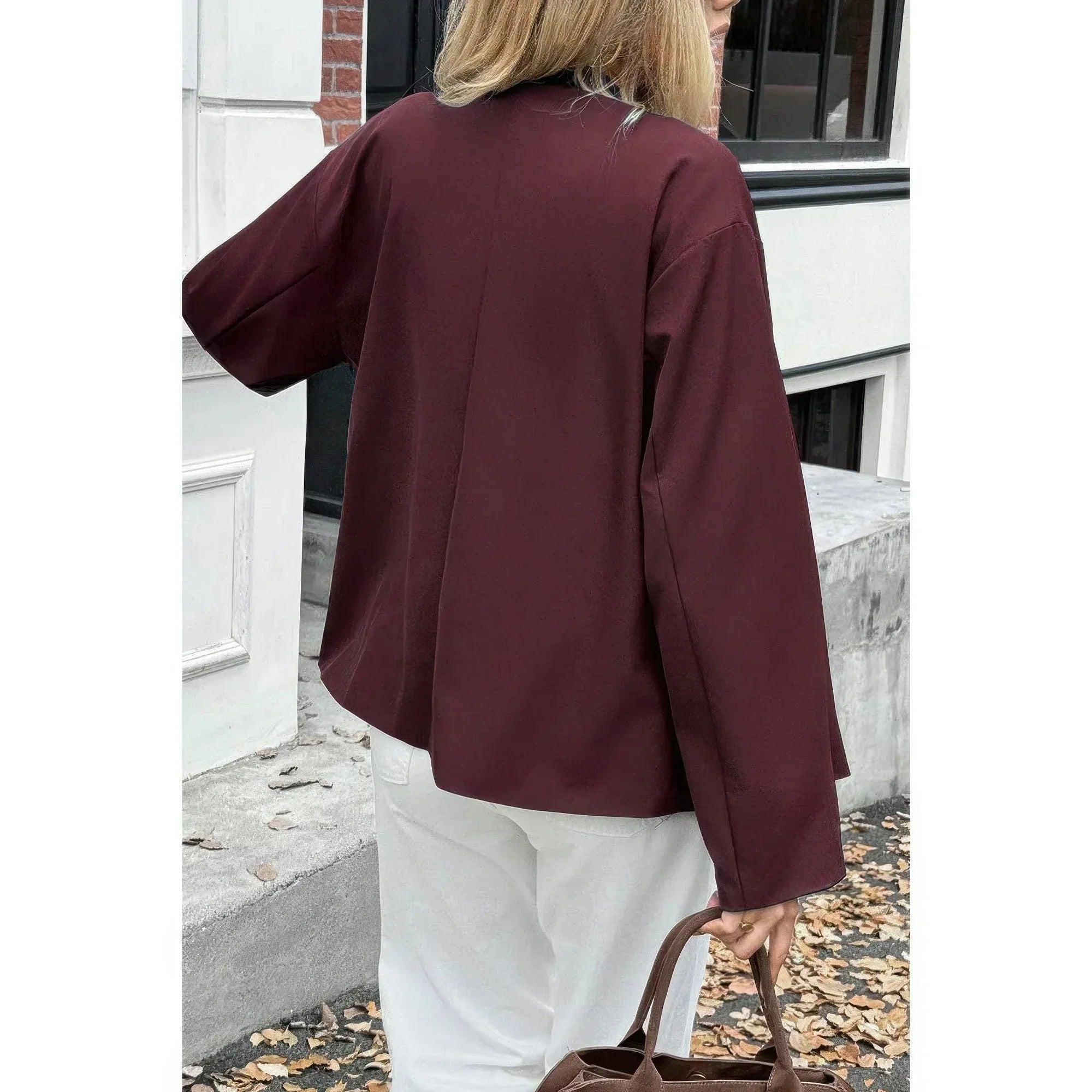 Double Breasted V Neck Trench Long Sleeve Coat | Mixtshop LLC