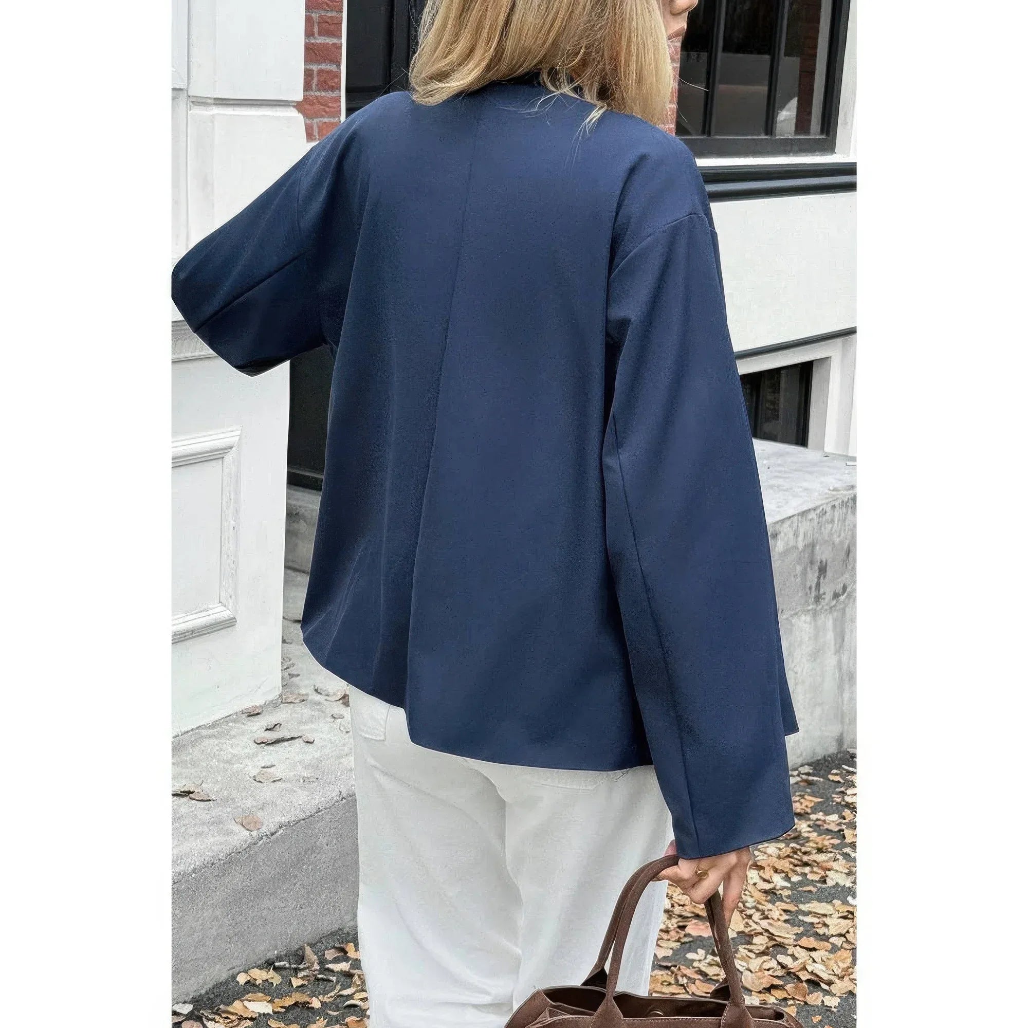 Double Breasted V Neck Trench Long Sleeve Coat | Mixtshop LLC
