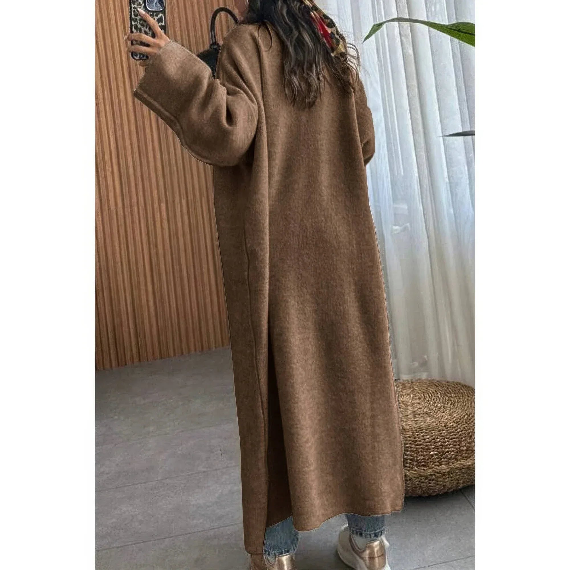 Solid Open Front Knit Long Body Cardigan | Mixtshop LLC