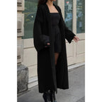 Solid Open Front Knit Long Body Cardigan | Mixtshop LLC