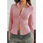 Stretch Button Down Long Sleeves Shirt | Mixtshop LLC