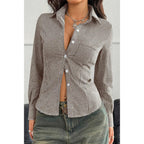 Stretch Button Down Long Sleeves Shirt | Mixtshop LLC