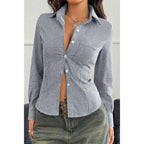 Stretch Button Down Long Sleeves Shirt | Mixtshop LLC