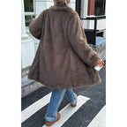 Solid Fluffy Faux Fur Shaggy Long Body Outwear | Mixtshop LLC