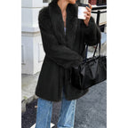 Solid Fluffy Faux Fur Shaggy Long Body Outwear | Mixtshop LLC