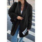 Solid Fluffy Faux Fur Shaggy Long Body Outwear | Mixtshop LLC