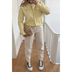 Solid Button Up Knit Long Sleeves Sweater | Mixtshop LLC