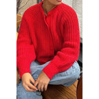 Solid Soft Knit Button Loose Cardigan | Mixtshop LLC