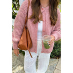Solid Soft Knit Button Loose Cardigan | Mixtshop LLC