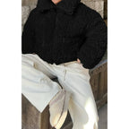 Solid Fleece Cropped Cozy Fuzzy Fur Jacket | Mixtshop LLC