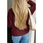 Knit Solid V Neck Button Pockets Sweater | Mixtshop LLC