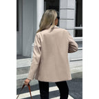 Solid Notch Lapel Single Breasted Blazer | Mixtshop LLC