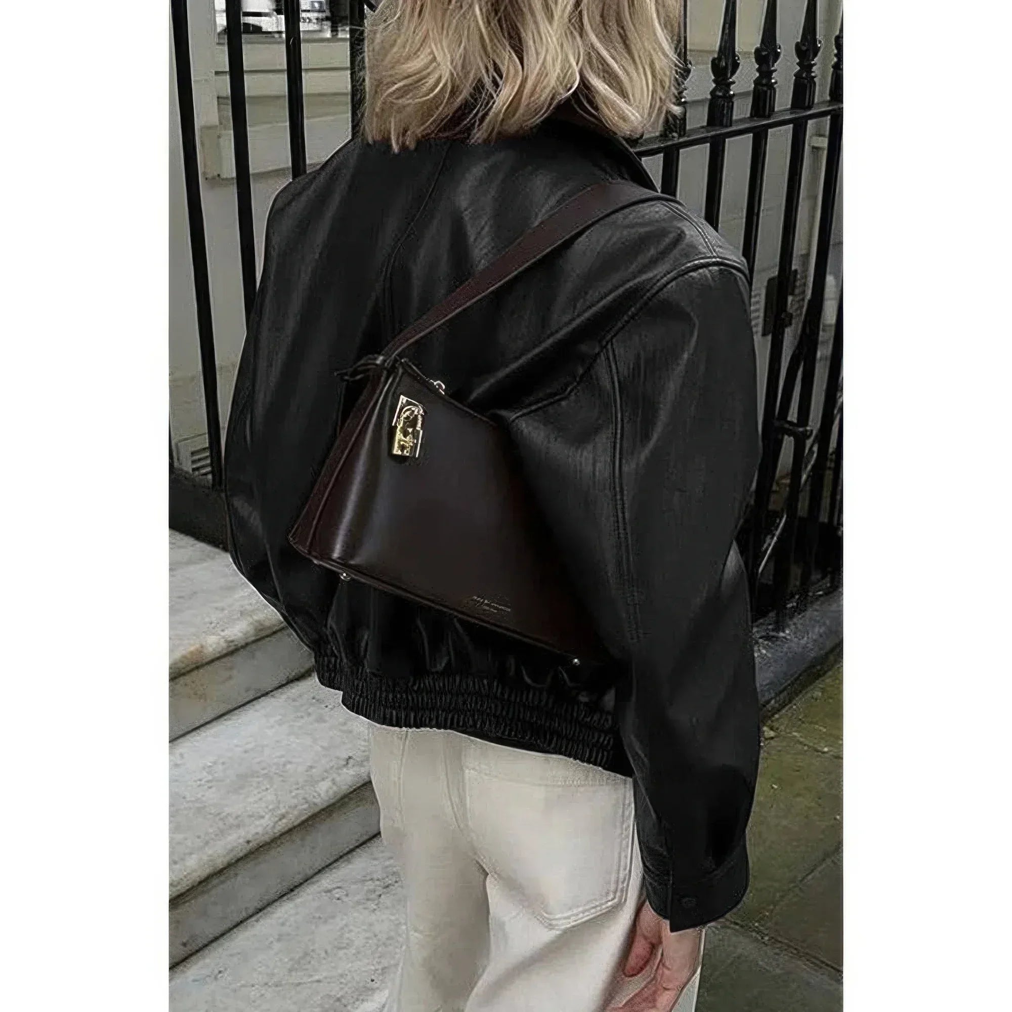 Solid Long Sleeve Short Lapel Zipper Jacket | Mixtshop LLC