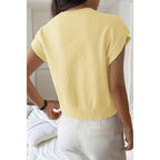 Solid V Neck Sleeveless Knit Loose Vest | Mixtshop LLC