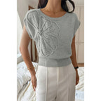 Solid Sleeveless Knit Loose Fit Vest | Mixtshop LLC
